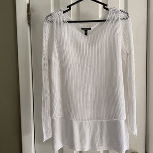 EILEEN FISHER HIGH LOW LONG SLEEVE SWEATER SIZE SP